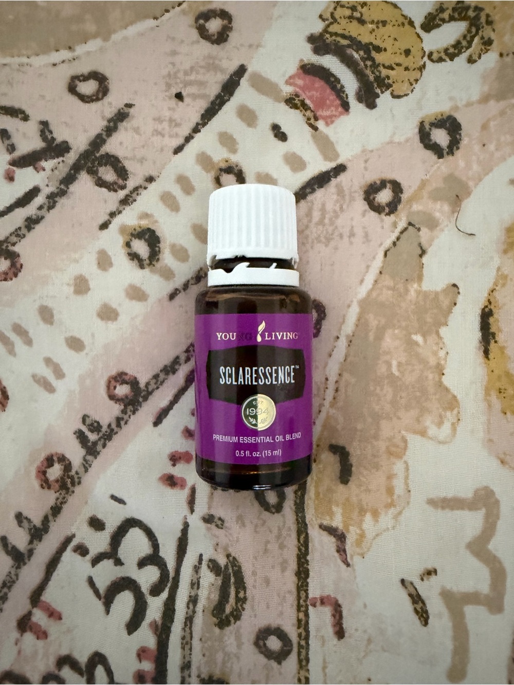 Young Living Sclaressence Bottle - Purple & White